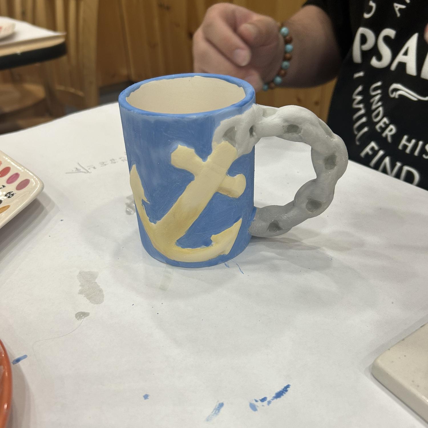 Pottery Painting Date James’ Piece