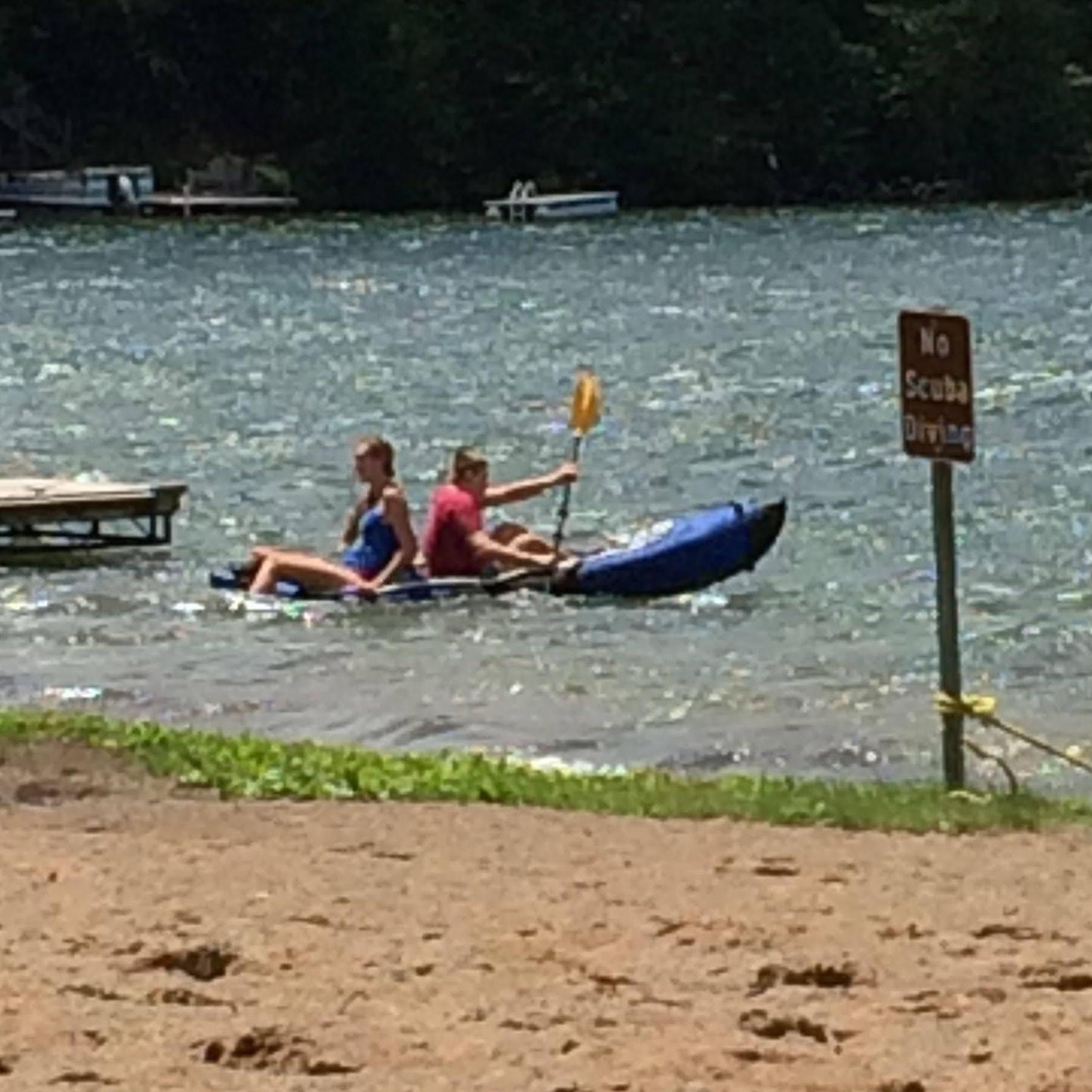 Max taking Jill for a kayak ride.
August 2014