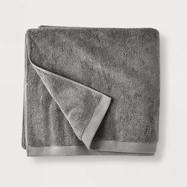Organic Bath Towel Dark Gray - Casaluna™
