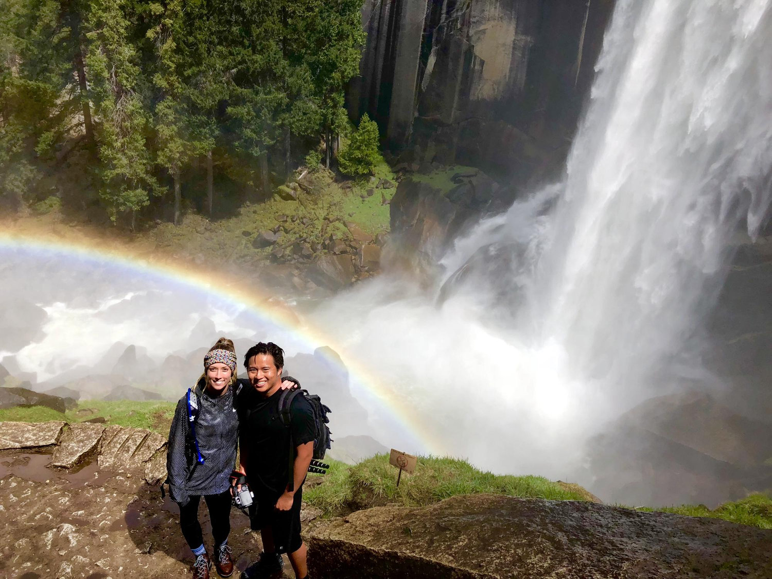 Nevada Falls via the Mist Trail at Yosemite 2018