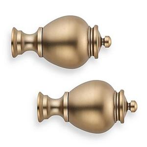 Cambria® Premier Complete Apothecary Finial in Warm Gold (Set of 2)