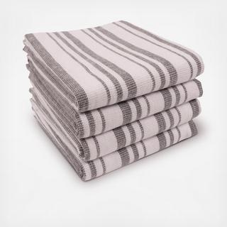 York Reversible Terry Towel, Set of 4