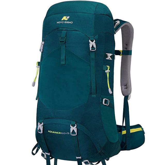 N NEVO RHINO Internal Frame Hiking Backpack 40/50/60/65/80L, Mountain Climbing Camping Backpack Daypack Waterproof Rain Cover
