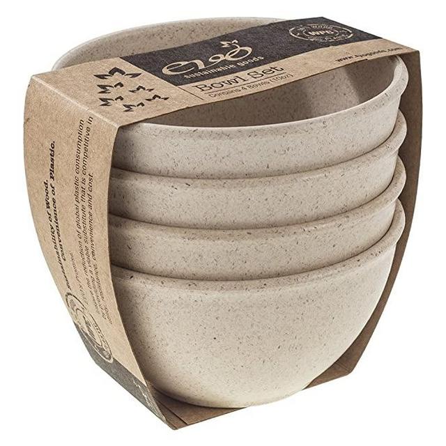EVO Sustainable Goods 10 oz. Bowl Set, White