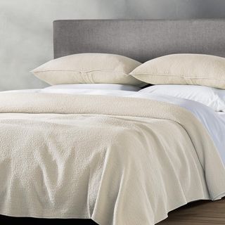 Cascade Organic Matelasse Blanket