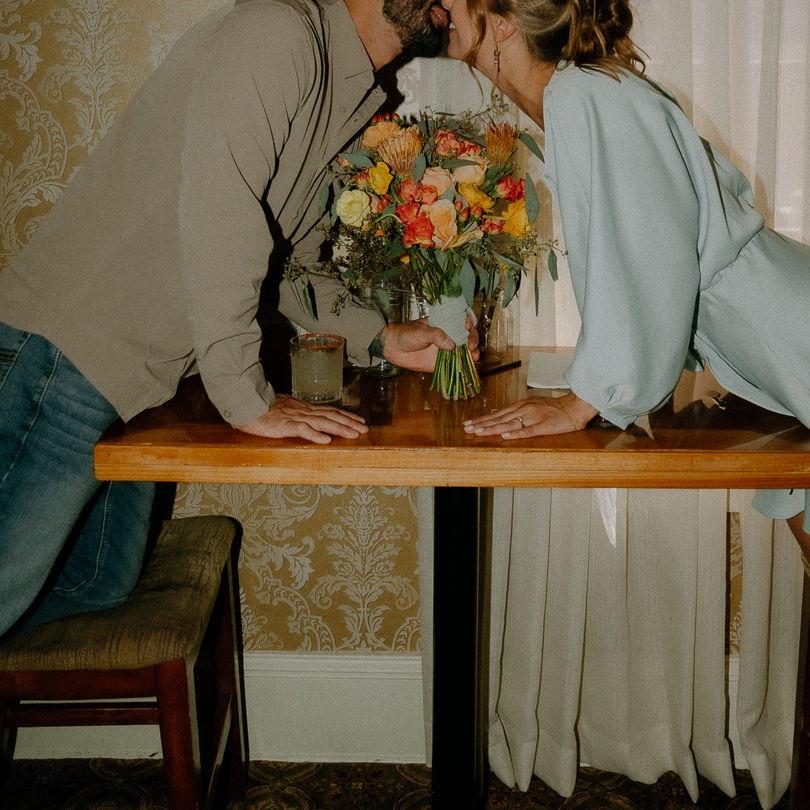 The exact table where we had our first date