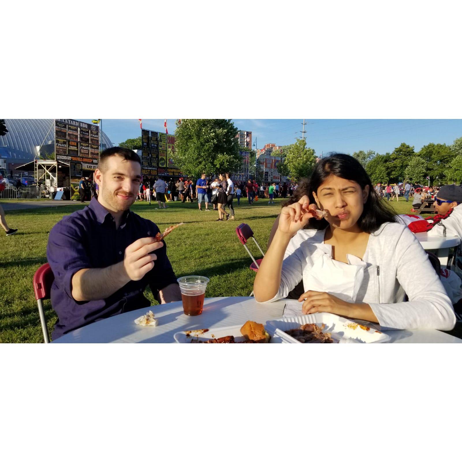 Our first Ribfest in Toronto.