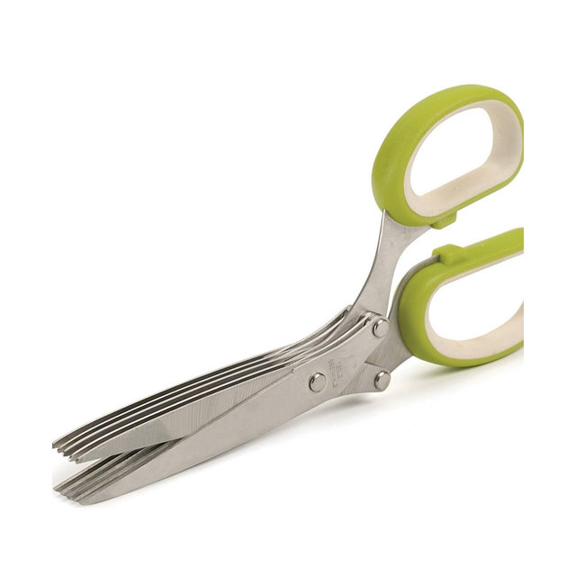 RSVP International Stainless Steel Plastic 8x3" Kitchen Helpers Herb Scissors