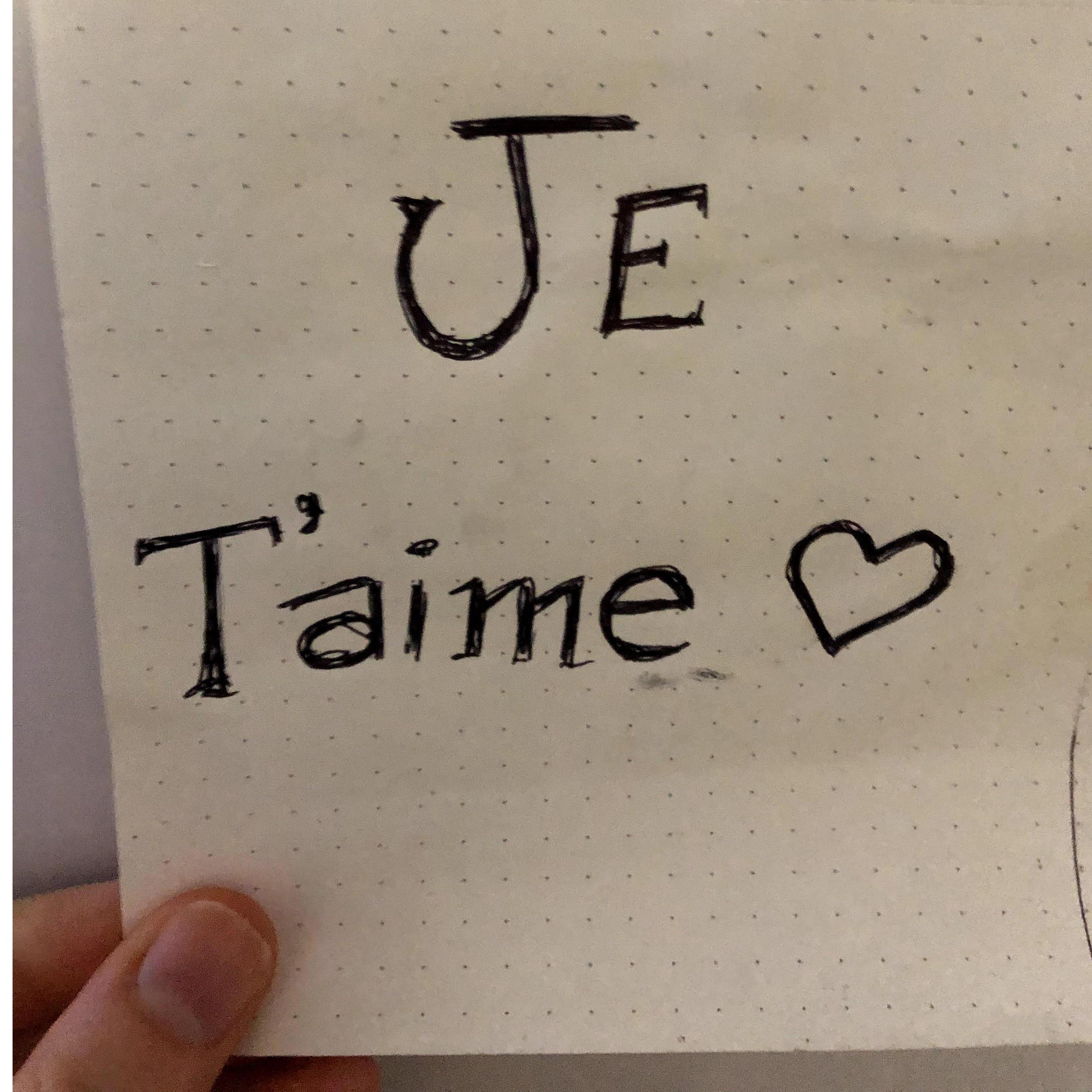 Little notes kept us going during the many months of long-distance dating.