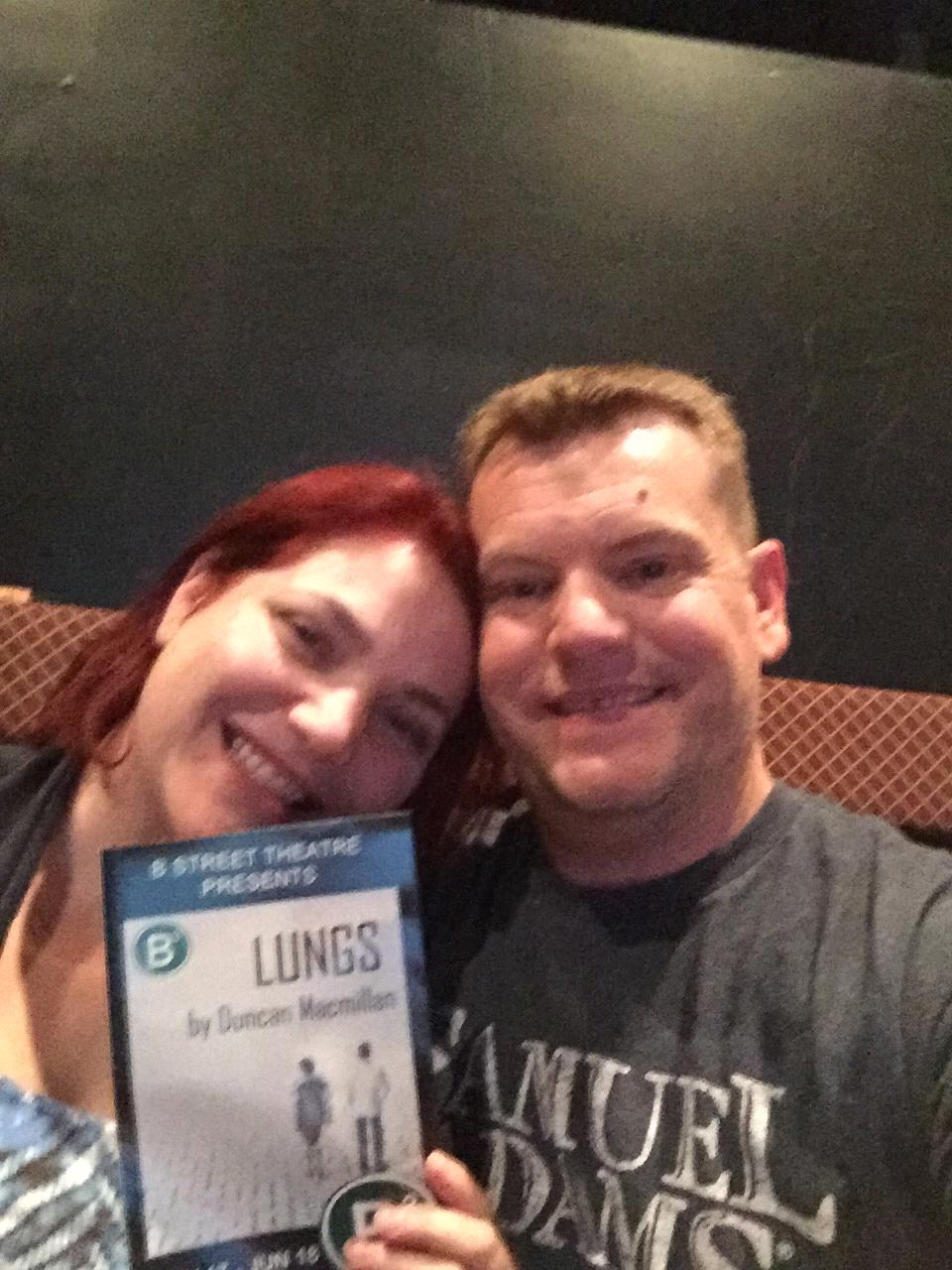 2017: Enjoying date night at B Street Theater.