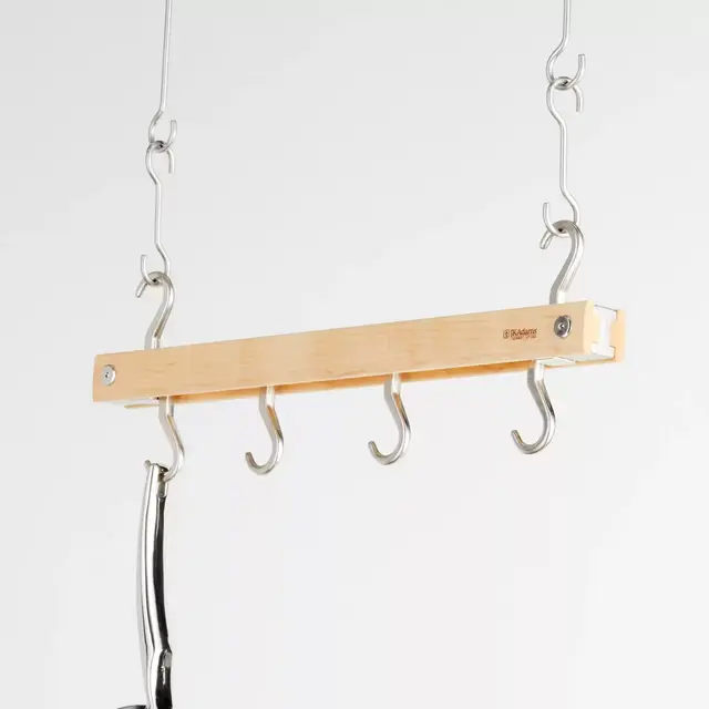 J.K. Adams 20" Maple Hanging Pot Rack
