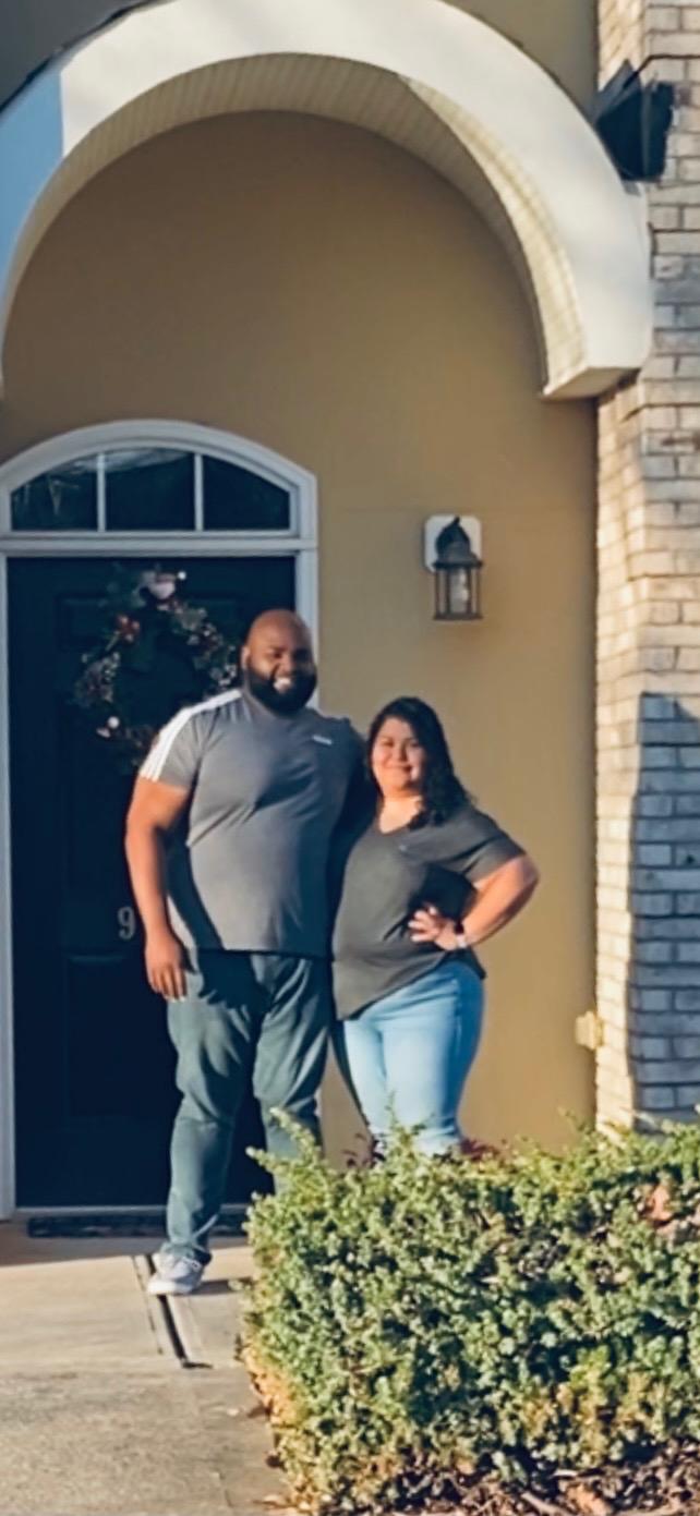 This is our first picture with our first home!