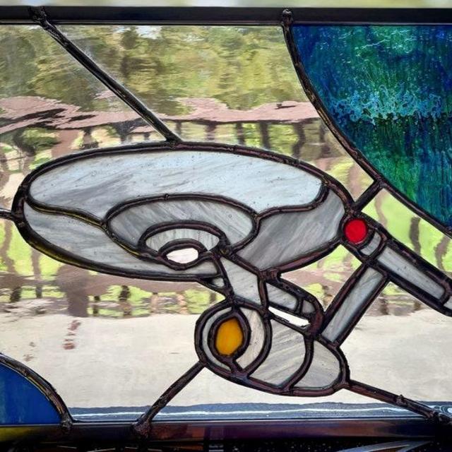Finest in the fleet - Star Trek Stained Glass Art