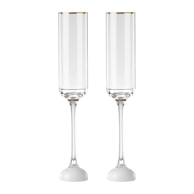 kate spade new york Happily Ever After Toasting Flutes, Set Of 2