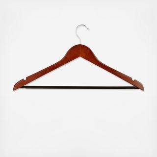 Hanger with Non-Slip Bar, Set of 24