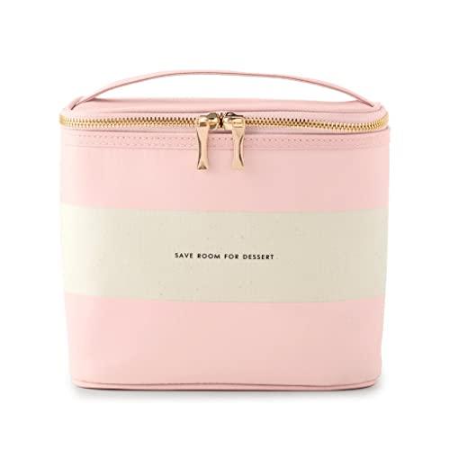 Kate Spade New York Women's Lunch Tote, (Out To Lunch), Blush Rugby Stripe, Pink Canvas