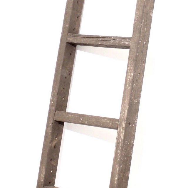 BarnwoodUSA Rustic Decorative Ladder - 100% Upcylced Wood (72 x 12 x 2.5, Espresso)