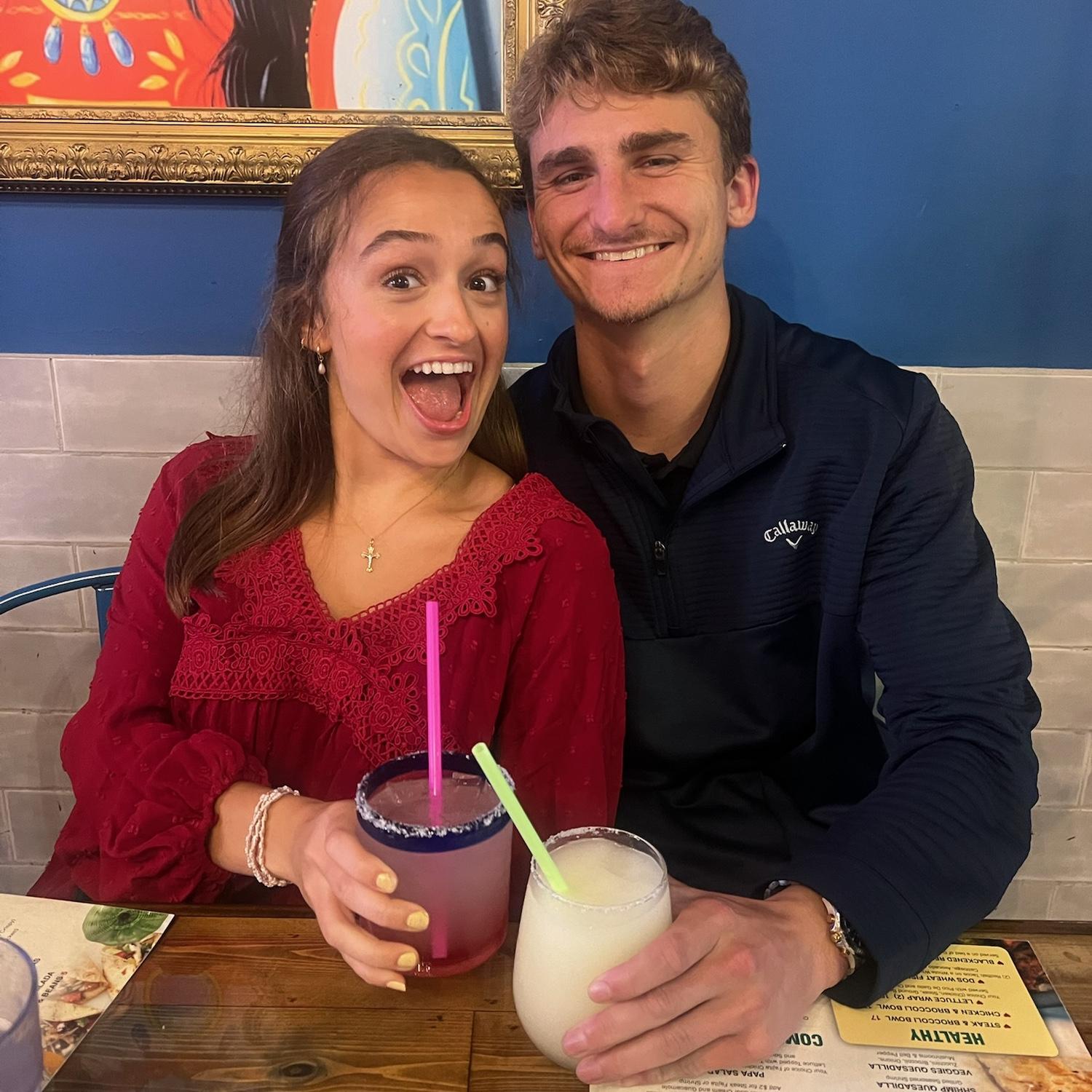 Allie's graduation celebratory Mexican food and margaritas!