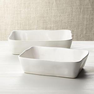 Marin White 10"x7" Baking Dish