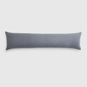 European Linen Oversized Lumbar Pillow in Nightfall