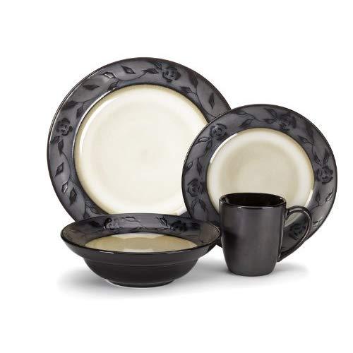Cuisinart CDST1-S4G4 Stoneware Abilly Collection 16-Piece Dinnerware Sets