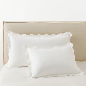 Cozy Scallop Organic-Cotton Flannel Sham | Garnet Hill