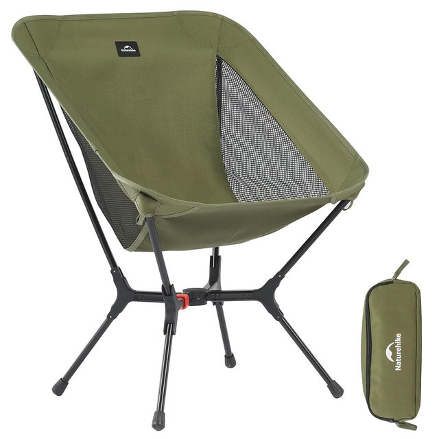 Naturehike YL01 Snap Camping Chair, 1 Second Setup Frame, 441lb Capacity Camp Chair, Portable & Lightweight Backpacking Chair
