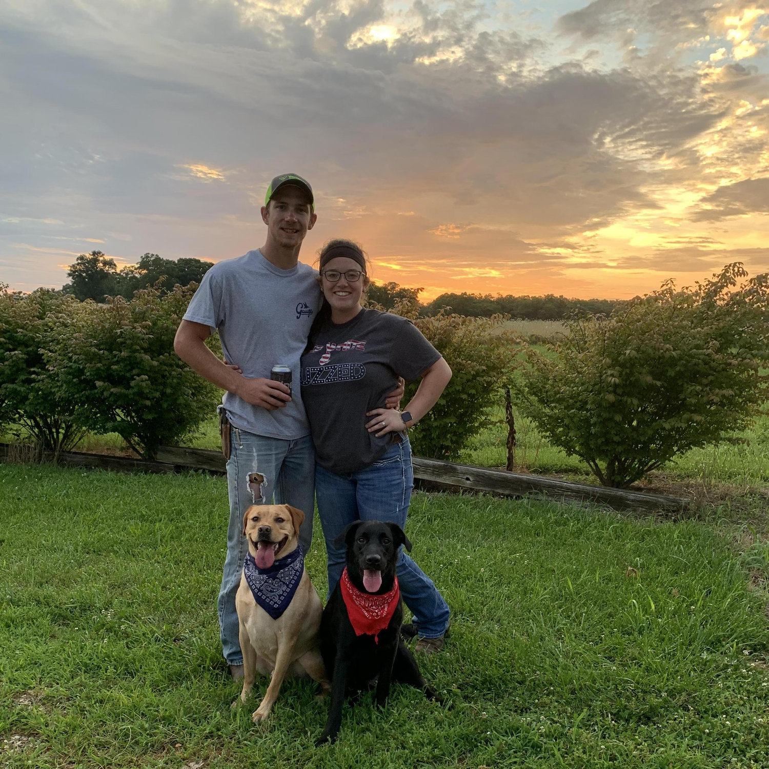 Family picture with Gunner & Rhett (7.4.2019)