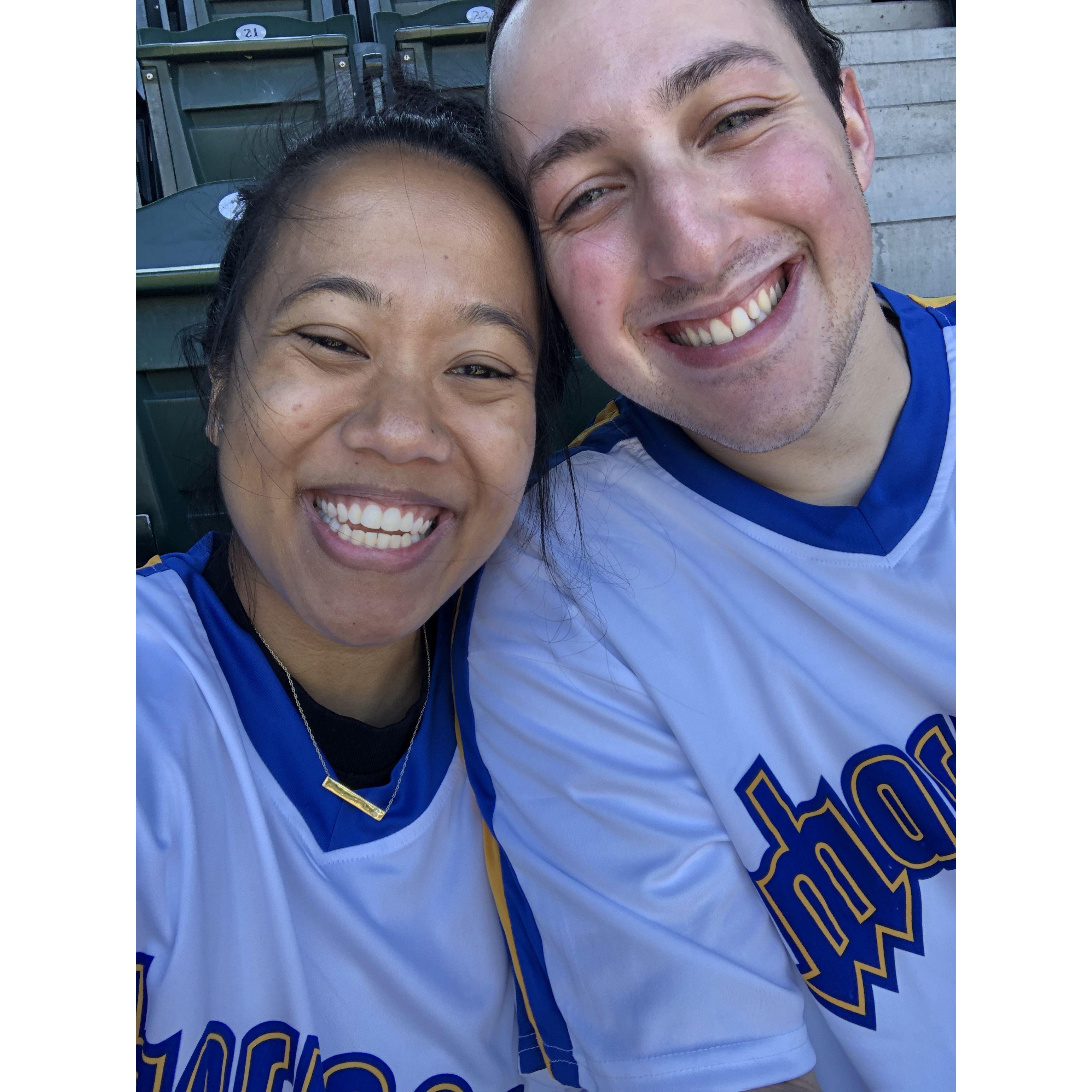 *One of our favorite things to do together is go to Mariner's games! Seth always has something to say about the plays, but Shanae is just there to enjoy some garlic fries and hotdogs.* 08-06-22
