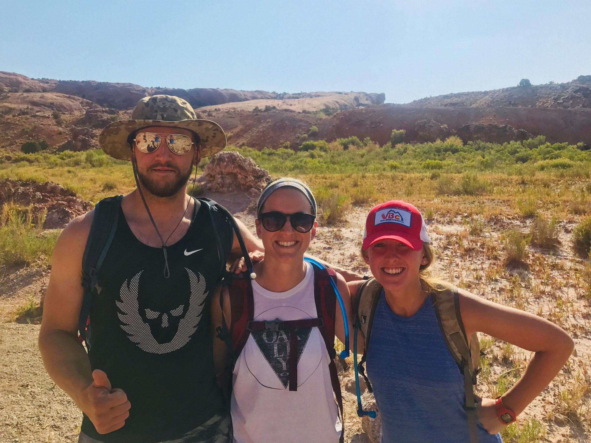 Second trip to Utah, trekked (and sweated) our way through the desert in July with Clare.