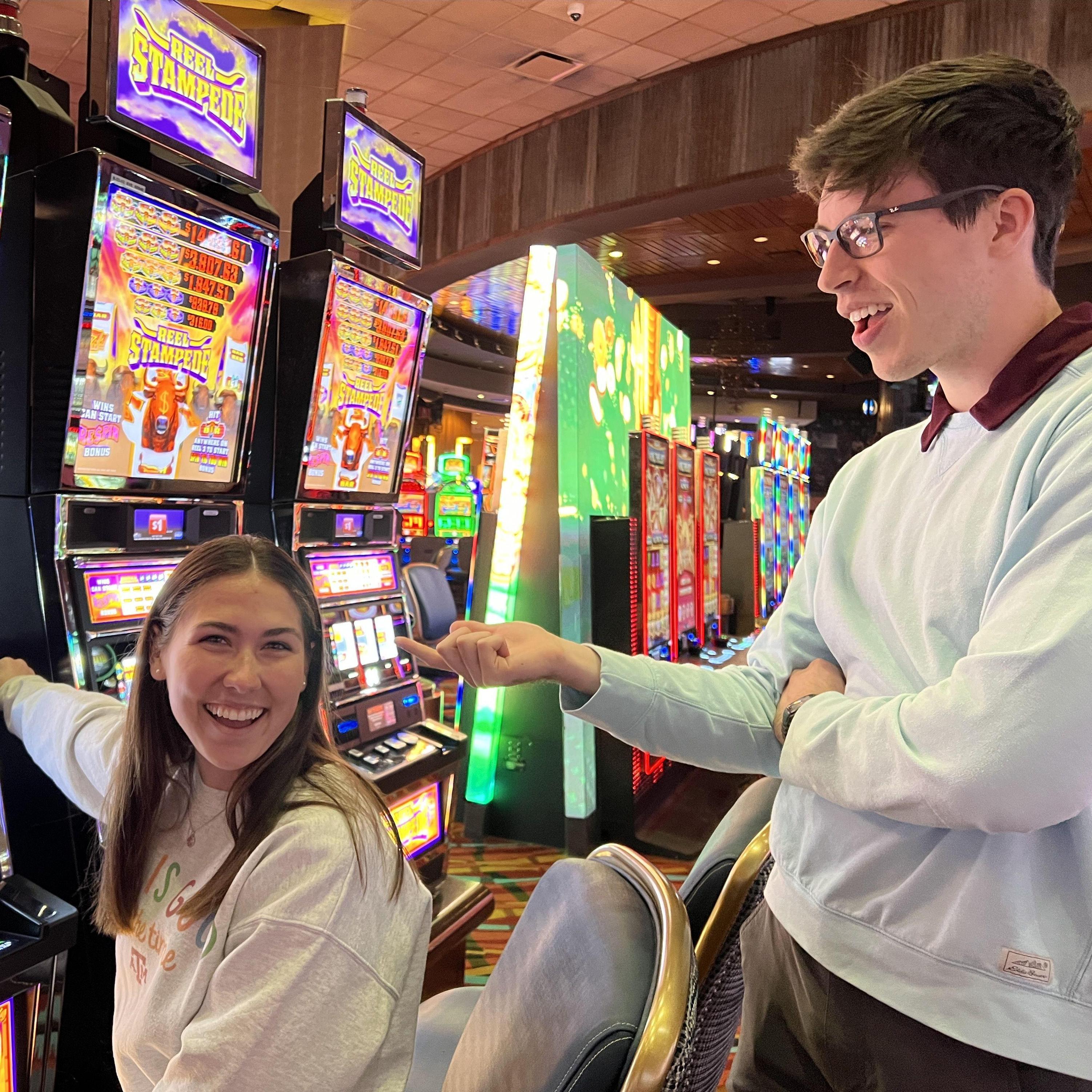 Spring Break 2023 trying to win big at the slot machines