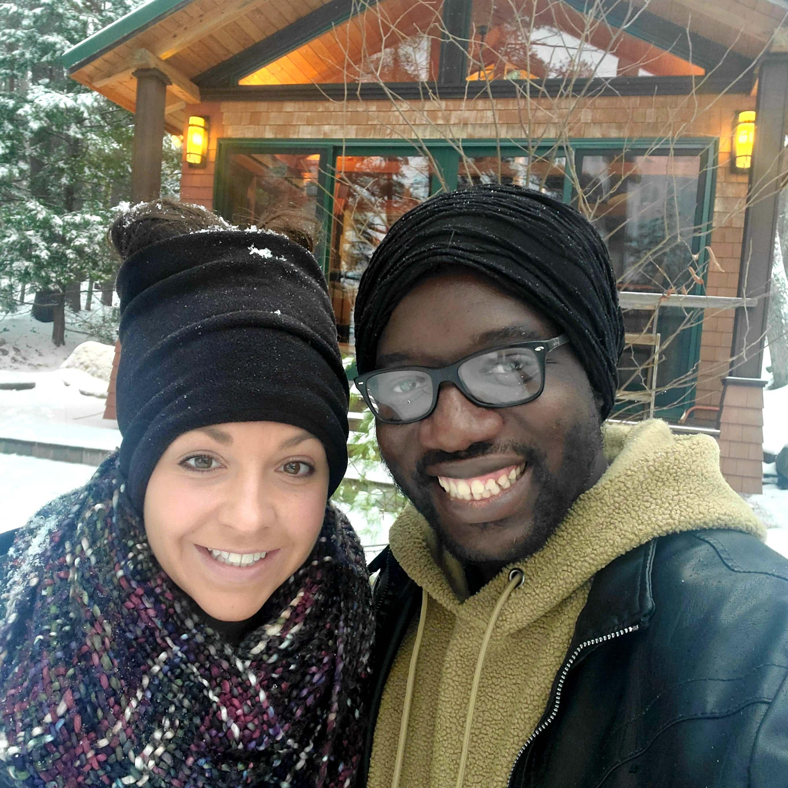 Winter trip to a cabin in Maine