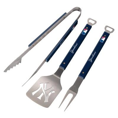 MLB New York Yankees Sportula Spirit Series 3 Piece Grill Set