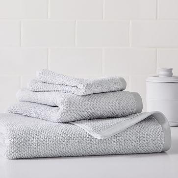 Organic Heathered Starter Bath Towel Set - set of 6