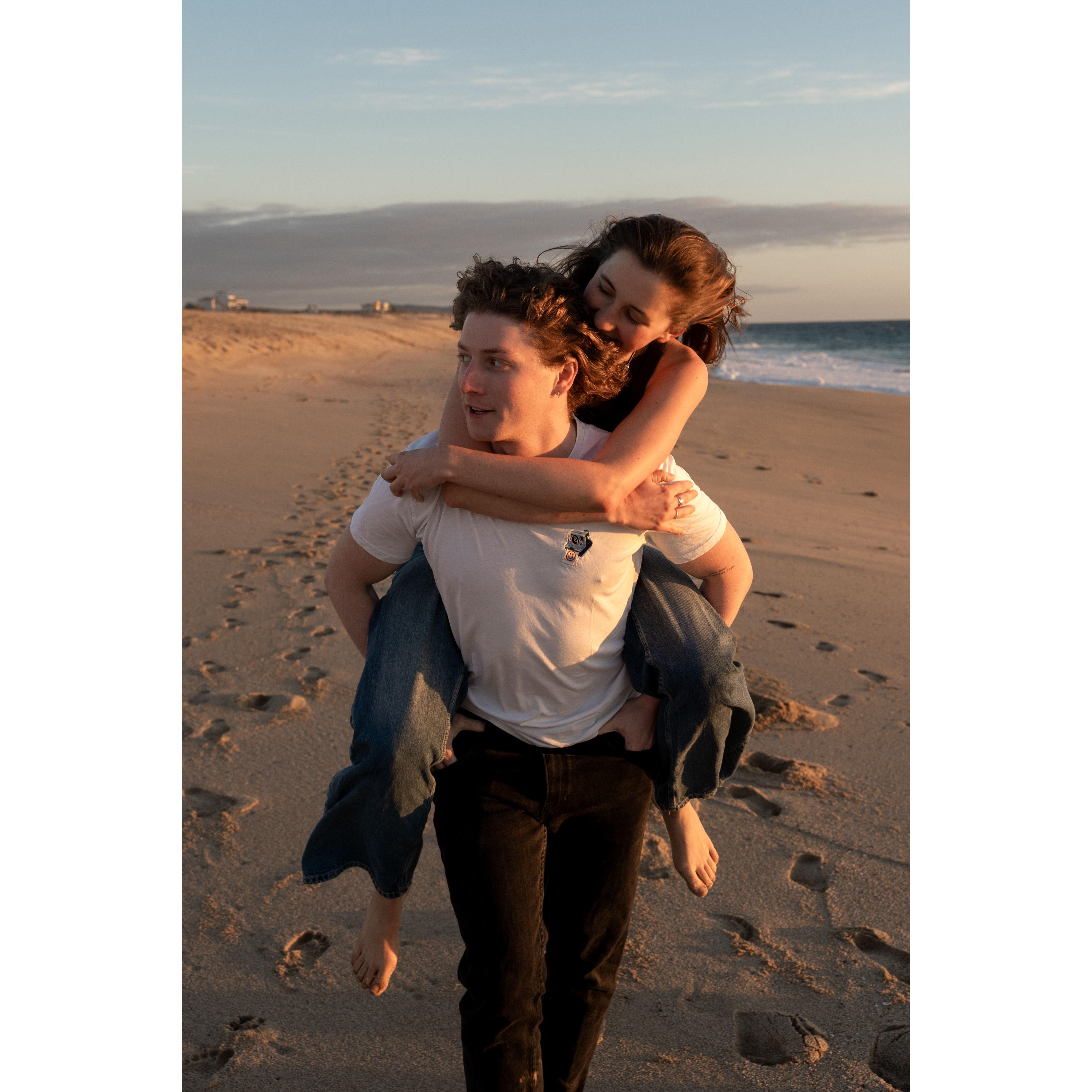 Baja California with the Hollreisers, a few days before getting married