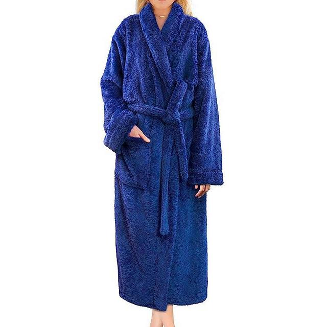 PAVILIA Premium Womens Plush Soft Robe Fluffy, Warm, Fleece Sherpa Shaggy Bathrobe