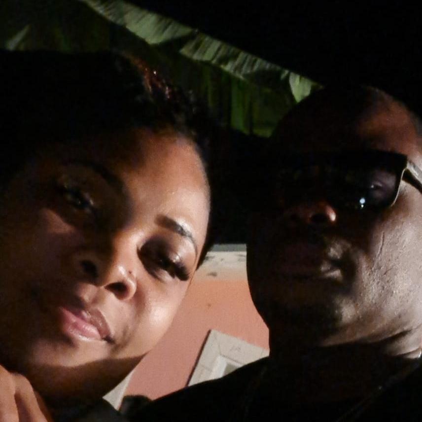 Our first picture together was taken the night he invited me to a party behind his home after we met
