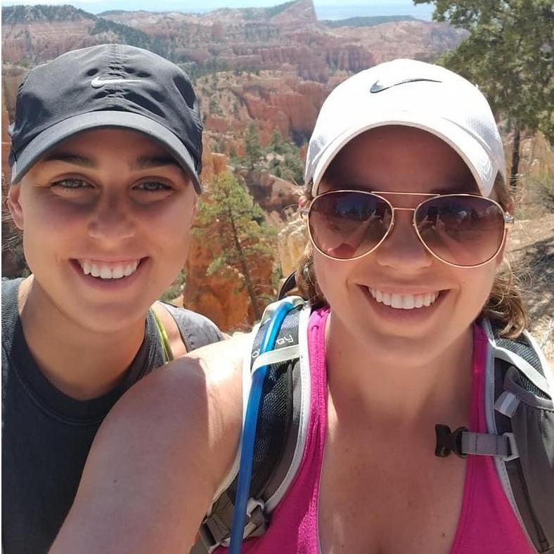 Hiking out in Bryce Canyon! One of the hardest hikes we have ever done.