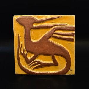 Dragon of Castle Acre - Yellow Glaze