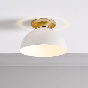 Sculptural Metal Flushmount