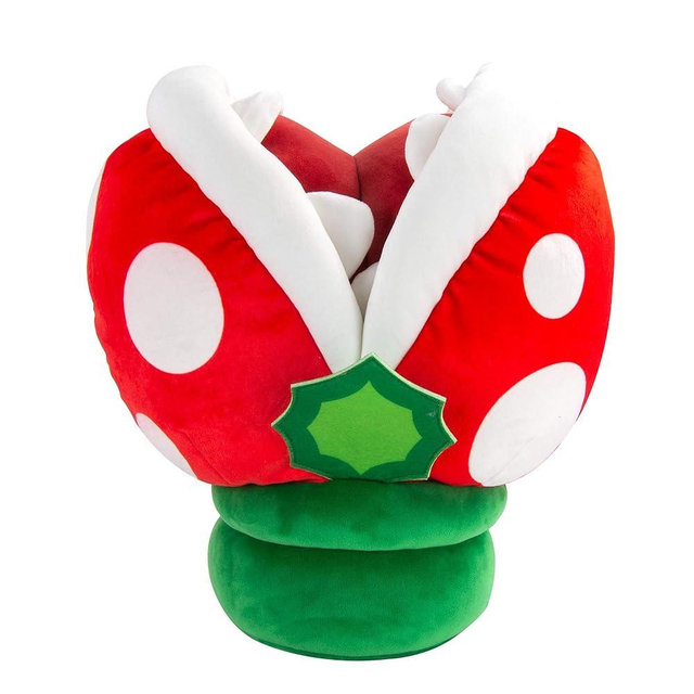 Club Mocchi Mocchi- Super Mario Plush - Piranha Plant Plushie - Squishy Mario Toys and Cute Stuffed Animals - Gaming Room Decor - Video Game Collectibles - 15 Inch