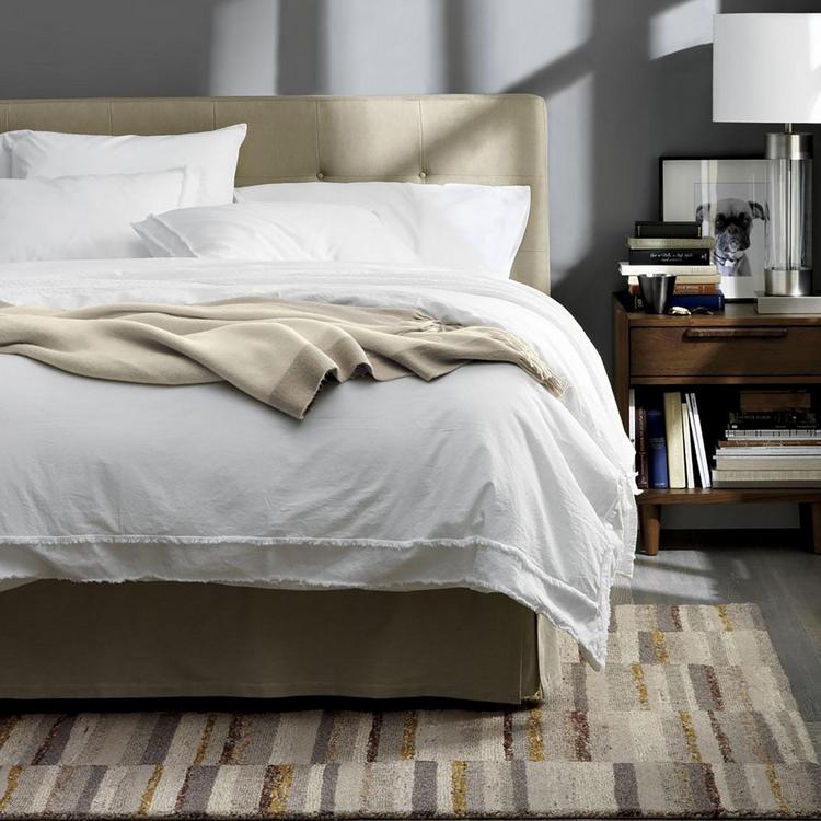 Crate And Barrel Washed Organic King Coverlet Zola