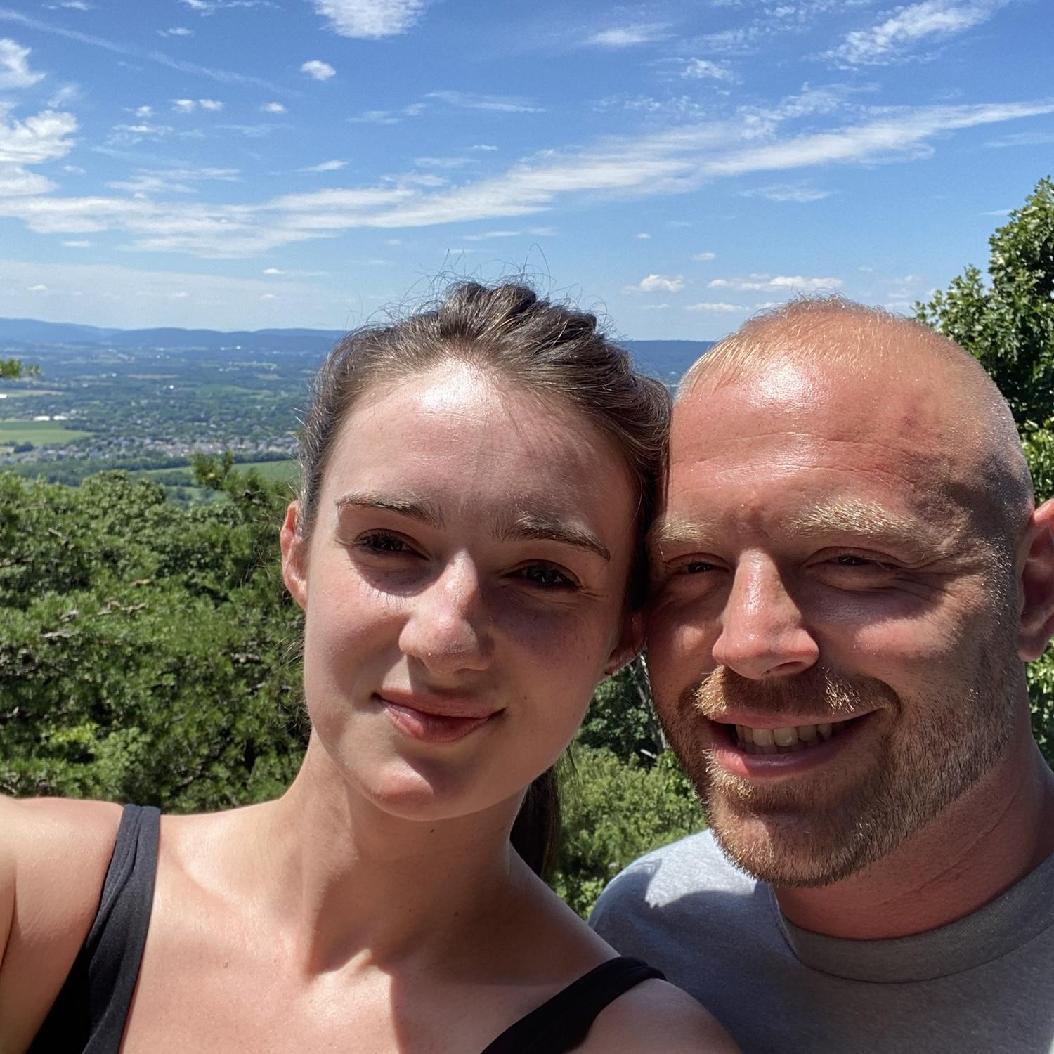 First hike together at the overlook!
