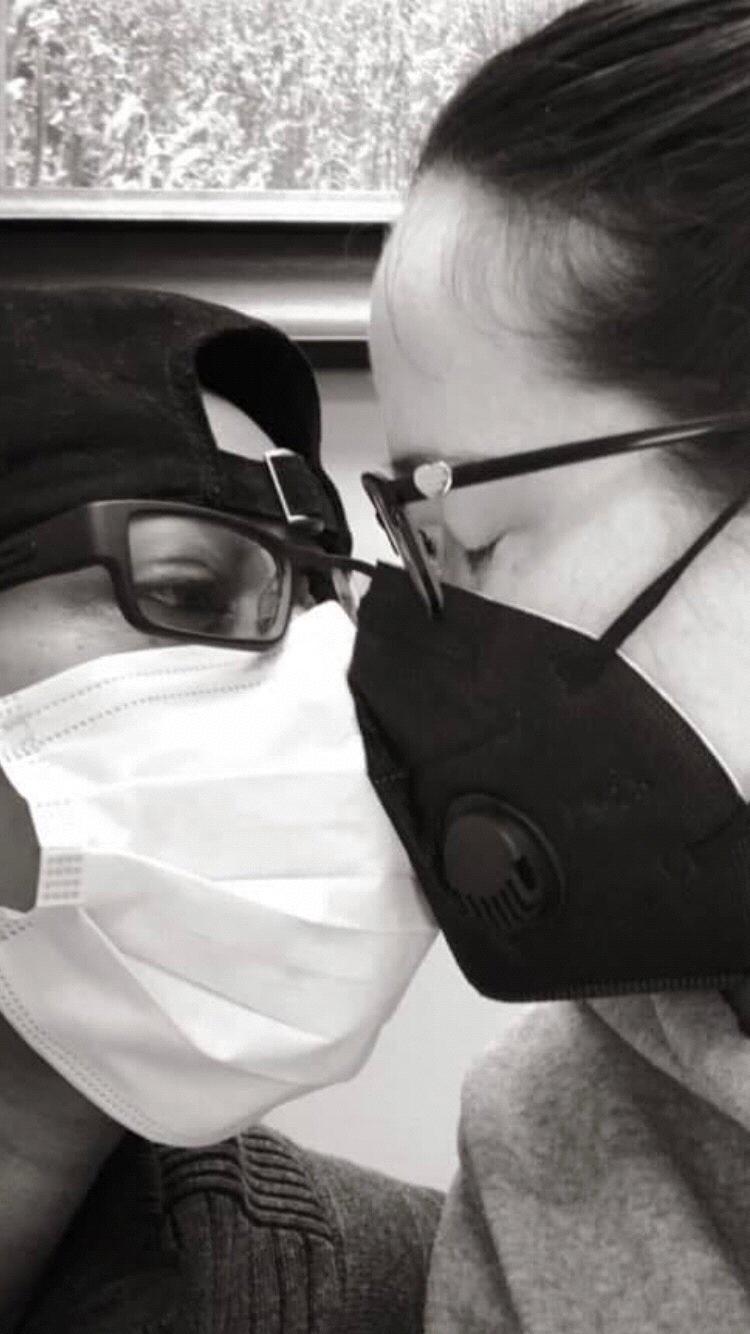 Worried as Tiffany had to visit the doctor during this difficult time.