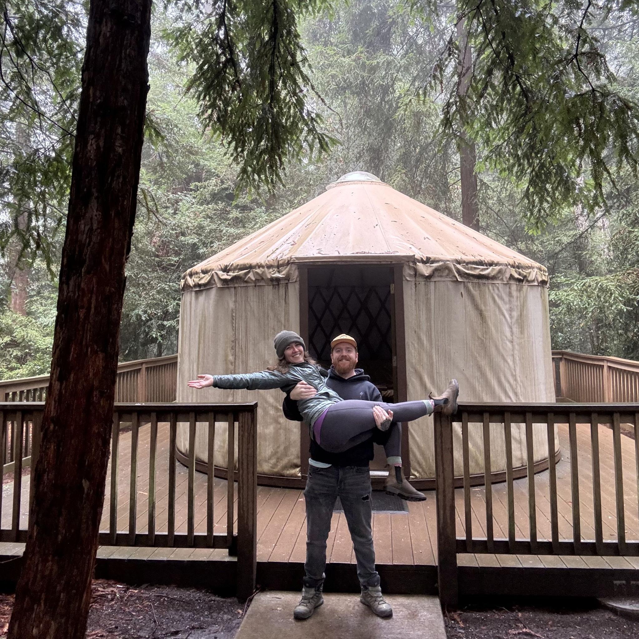 Nothing quite like listening to rain inside a yurt during Christmas time