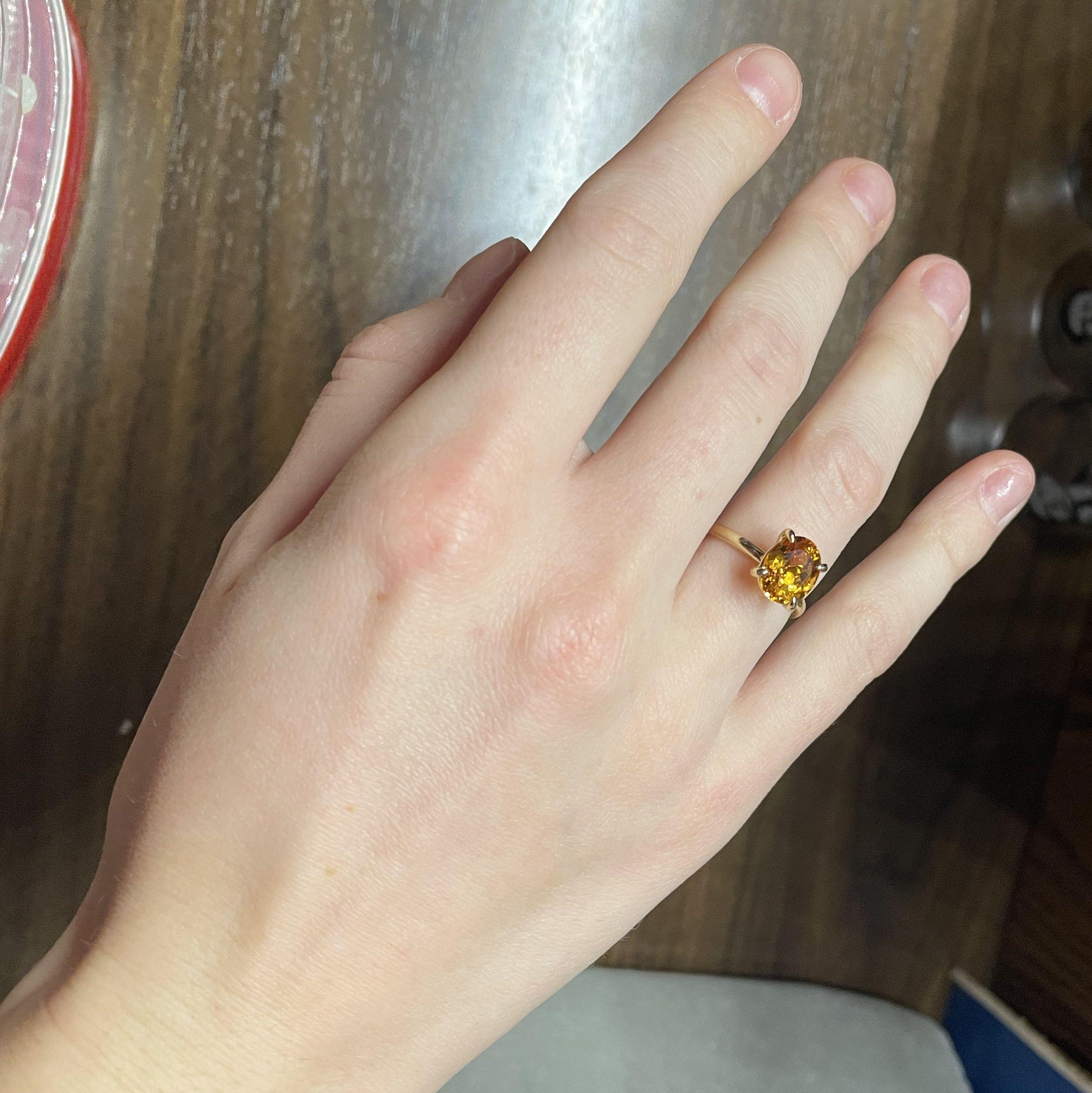 John-Luc gave Grace this beautiful promise ring on Valentine's Day. Citrine is his birth stone.
