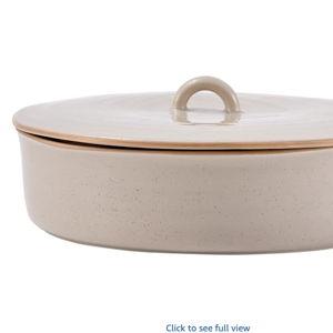 Stoneware Tortilla Warmer with Lid, Taco Holder for Mexican Fiesta Party, Taco Tuesday, Cinco De Mayo