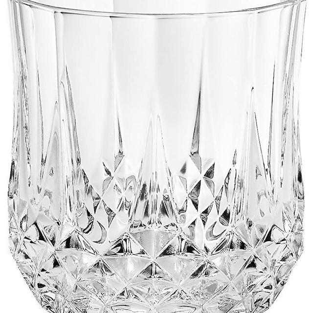 Cristal D'Arques Longchamp Diamax Double Old Fashion, Set of 4
