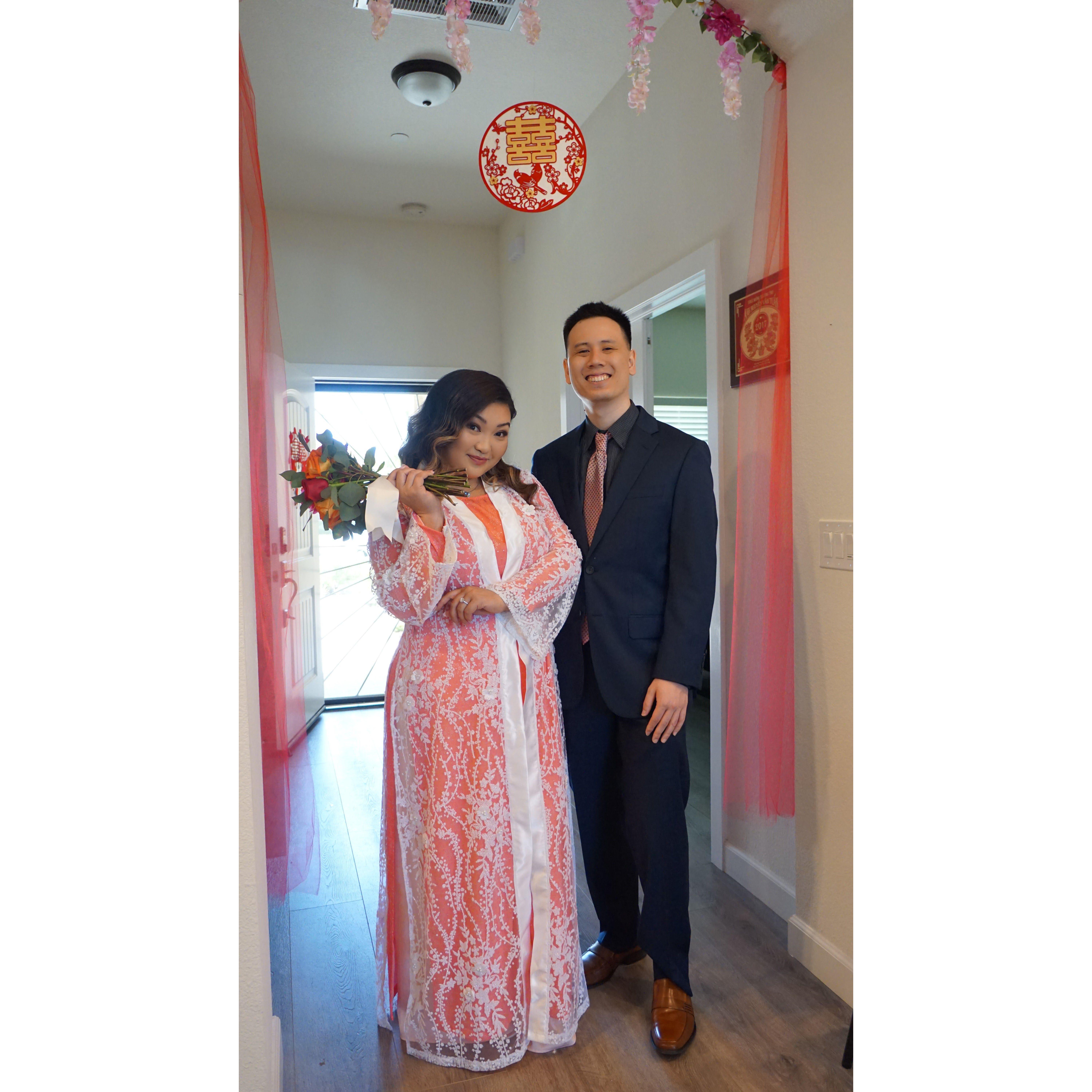 Officially engaged per our Vietnamese Engagement Ceremony: May 27, 2023.