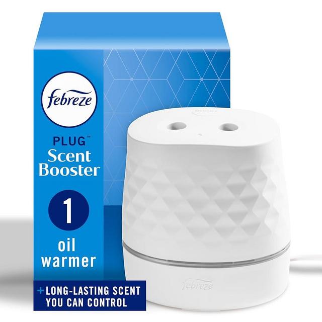 Febreze Plug Scent Booster Continuous Scent Device Oil Diffuser, Compatible with Febreze Air Freshener Plug in Refills